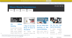 Desktop Screenshot of moneymakerfundamentals.com